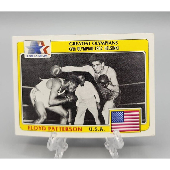 Floyd Patterson 1983 Greatest Olympians Card #77 Helsinki, 1952 - Picture 1 of 4